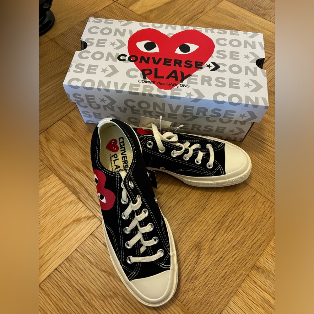 CDG PLAY x Converse Chuck Taylor Canvas Low-Top Sneakers